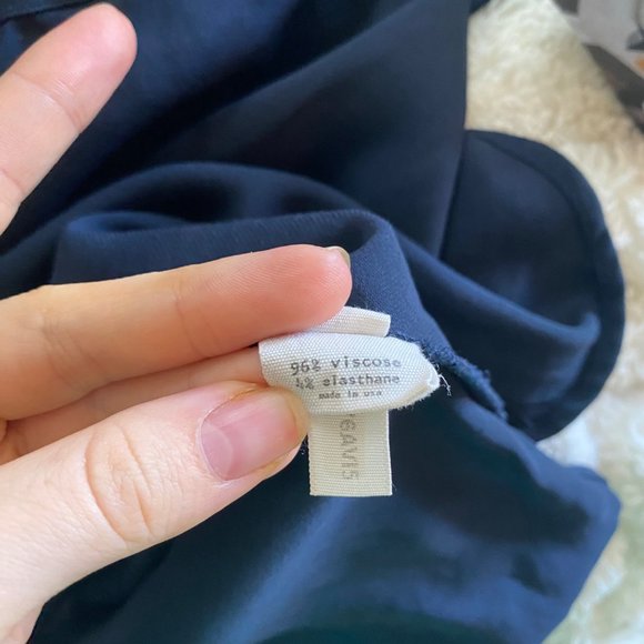 L’Agence Sleeveless Twist Back Scoop Neck Maxi Dress Navy Blue - Picture 9 of 10